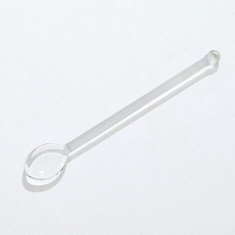 Cuillères à thé en verre borosilicate, cuillères à mélanger en verre à long manche, agitateurs à café, cuillères à thé glacé, cuillères à mélanger en verre pour le sucre, le bar à thé et les fêtes - Y