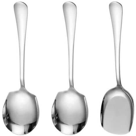 Cuillères de service Lot de 3 - Long manche - Design moderne - Polyvalentes