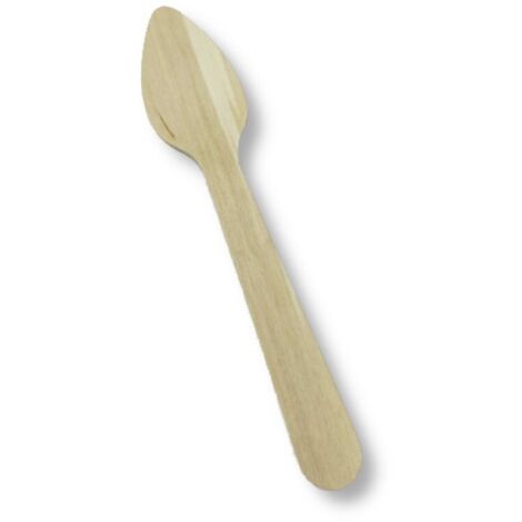 Cuillères en bois 110 mm, lot de 100. Savourez et soyez éco-responsable.