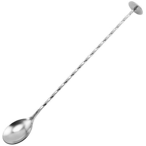 cuillre  Cocktail Avec Pilon Intgr, Acier Inoxydable, 26 Cm