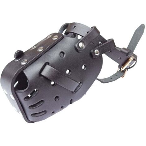 Cuir Fait Àberger Allemand Doberman Muselières Défense Muselières Pour Animaux De Compagnie Chiens Taille Moyenne Et Grande Masques Anti-Morsure