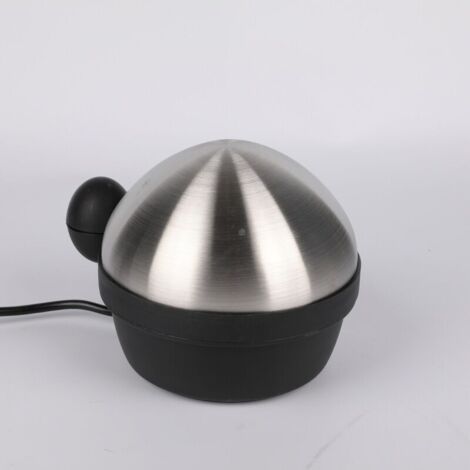 Cuiseur 1 à 7, Œufs Durs, Mollets, Coques et Moulés, Acier Brossé, Noir