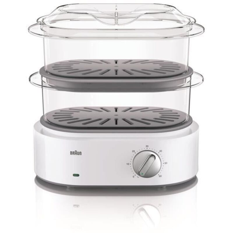 Braun - Cuiseur vapeur 2 paniers 850w blanc fs5100wh