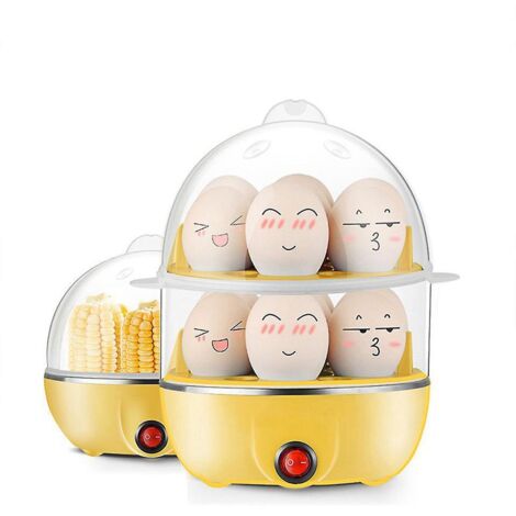 Cuiseur à œufs de luxe à cuisson rapide pour œufs durs, pochés, brouillés, omelettes, légumes vapeur, boulettes de viande et plus encore, capacité de 12 œufs, avec fonction d'arrêt automatique