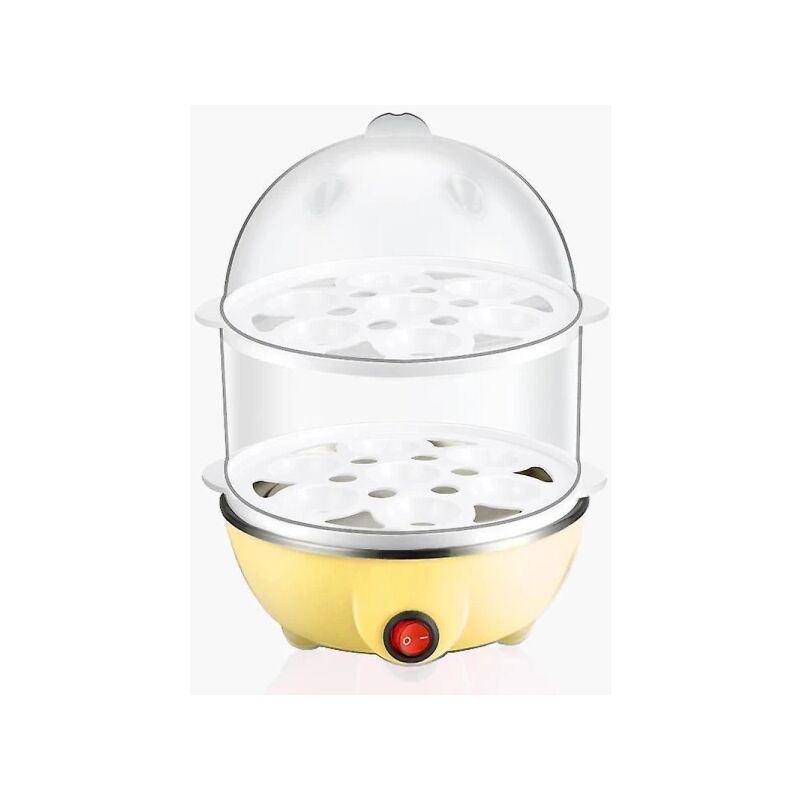 Feiyue - Cuiseur à œufs électrique à double couche Capacité de 14 œufs Cuiseur à œufs multifonctionnel