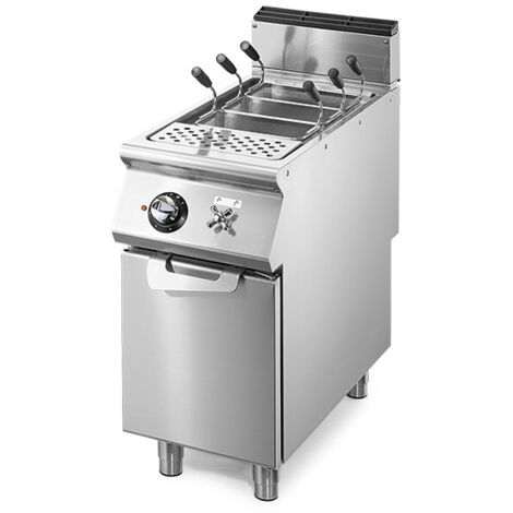 Cuiseur à Pâtes Électrique, 1 Bac GN 1/1, Capacité 1x40 Litres, Résistances Fixes - Virtus