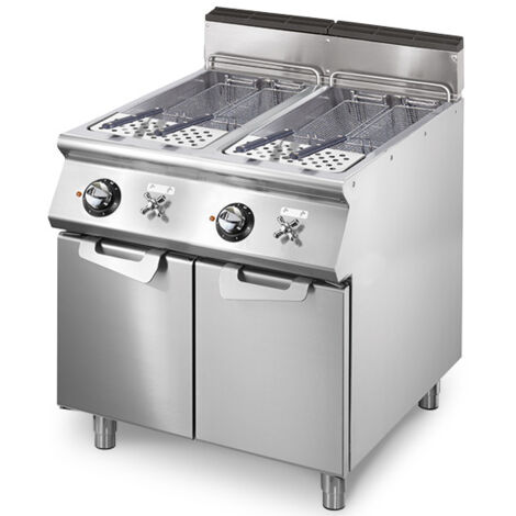Cuiseur à pâtes électrique, 2 bacs GN 2/3, capacité 2x 26 litres, résistances fixes- Virtus