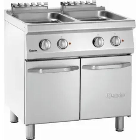 Cuiseur à pâtes électrique 2 x 24 Litres, sur support fermé, 14 000 W, 400 V - MONO