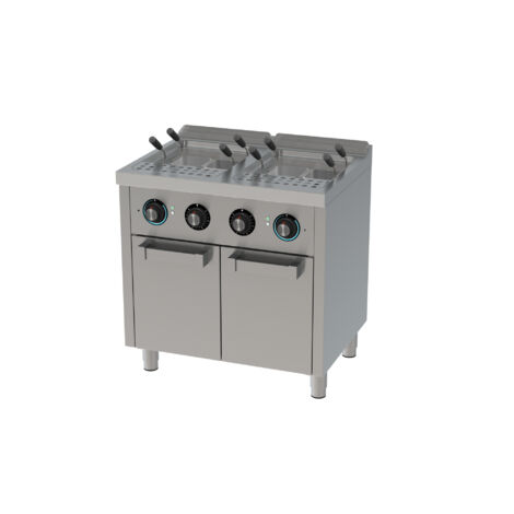 Cuiseur à Pâtes Electrique 2x25 Litres Série 600 sur Placard - Hr Fainca