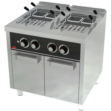 Cuiseur à Pâtes Gaz 2x25 Litres Série 750 sur Placard - Hr Fainca