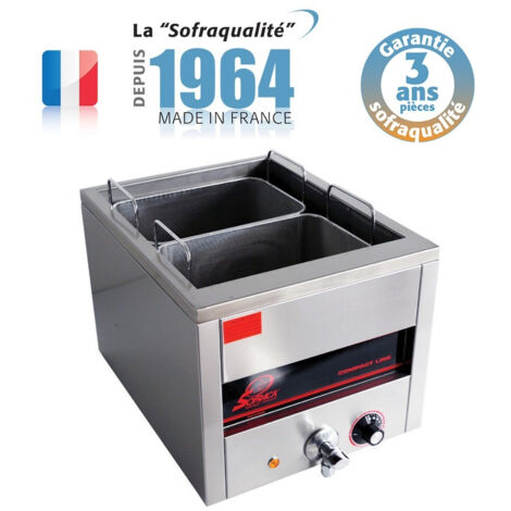 Cuiseur à Pâtes Professionnel Electrique 2 Paniers GN 1/3 - Sofraca