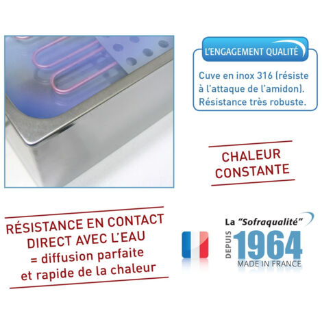 Cuiseur à Pâtes Professionnel Electrique 3 Paniers GN 1/2 - Sofraca