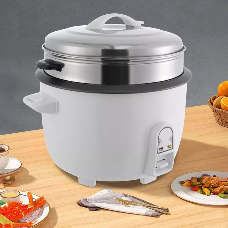 Cuiseur à riz à vapeur 13 l - Cocotte anti-adhésive électrique pour garder au chaud - Plusieurs fonctions telles que la cuisson du riz, la cuisson de
