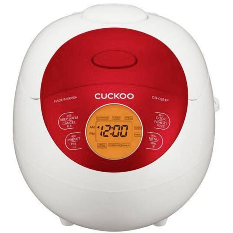 Cuckoo - CR-0351F Cuiseur à riz blanc, rouge