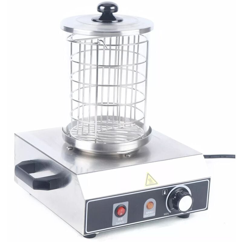 Cuiseur à Saucisses Warmer Acier Inoxydable Hot Dog Dispositif Saucisse Warmer Saucisse Warmer