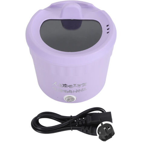 Cuiseur électrique 450W, Pot chaud, nouilles rapides, Mini 1,2 l, pour Ramen, œufs, pâtes, boulettes, soupe, bouillie, flocons d'avoine, antiadhésif, violet, prise ue, 220V