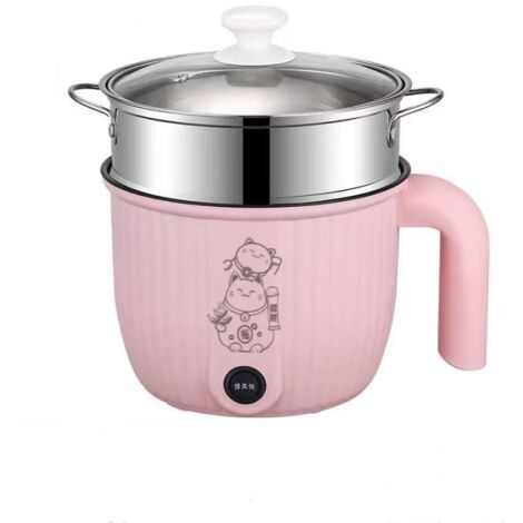 Cuiseur électrique de riz, cuiseur électrique multifonctionnel, peut cuire à la vapeur, bouillir, sauter et frire (rose)