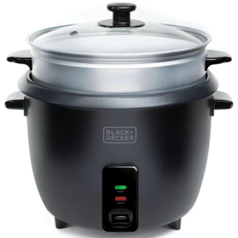 Black & Decker – Cuiseur à riz 1,8 L BXRC1800E – Puissance 700 W – Revêtement anti-adhésif – Mode maintien au chaud