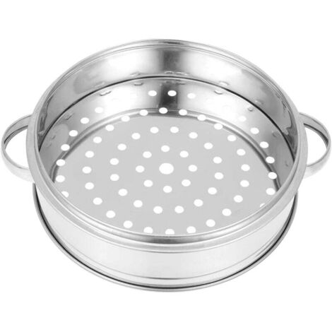 Cuiseur Vapeur Multifonction en Acier Inoxydable Panier Vapeur Pratique 22CM Cuisine Compatible Autocuiseurs d'Espace