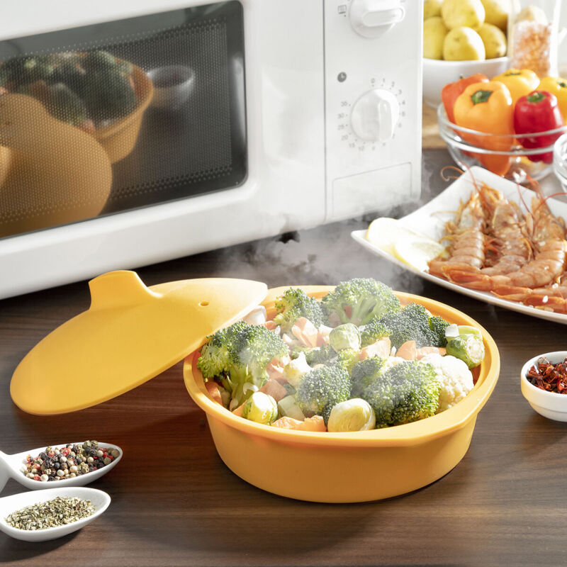 Innovagoods - Cuiseur à Vapeur en Silicone Multifonction avec Recettes Silicotte