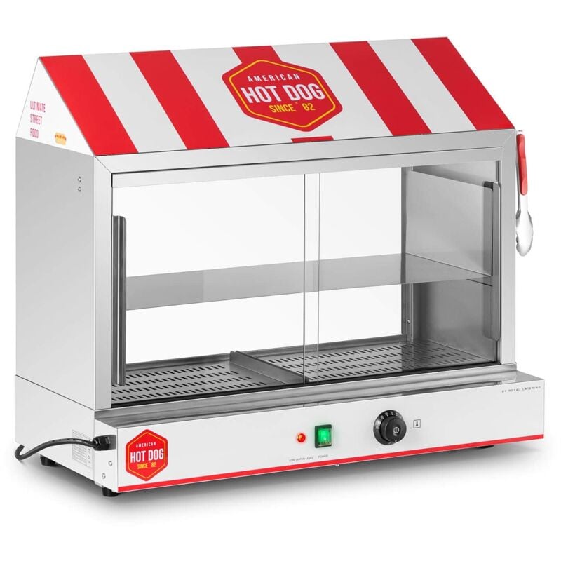 Cuiseur à vapeur pour hot dogs 300 saucisses 100 pains 2 400 watts