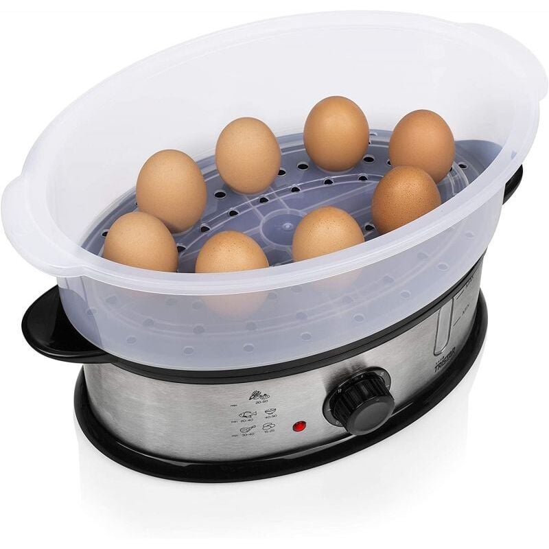 Tristar - VS-3914 Cuiseur vapeur acier inoxydable, noir