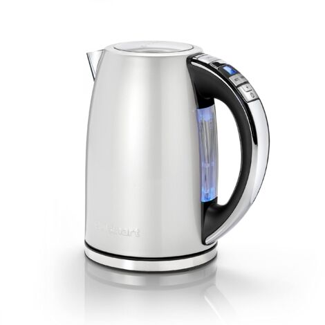 Cuisinart Bollitore elettrico Multi-Temp Jug  Ebollizione rapida  Senza fili  Grigio perla, finitura in acciaio inox  Capacità 1,7L  Temperatura regolabile  Filtro lavabile rimovibile