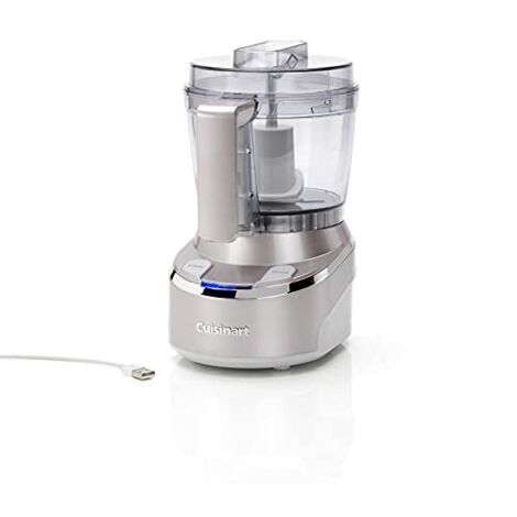 CUISINART RMC100E Mini Tritatutto Cordless, Batteria agli ioni di litio, caricabatterie USB, accessori lavabili in lavastoviglie, indicatore luminoso livello batteria
