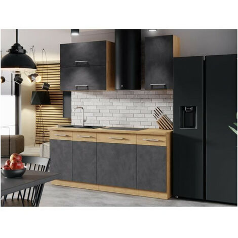 Mely mini - cuisine complète modulaire + linéaire l 180cm 5 pcs