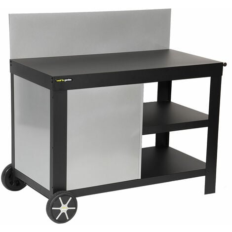 COOK'IN GARDEN - Desserte noire NOVA pour plancha