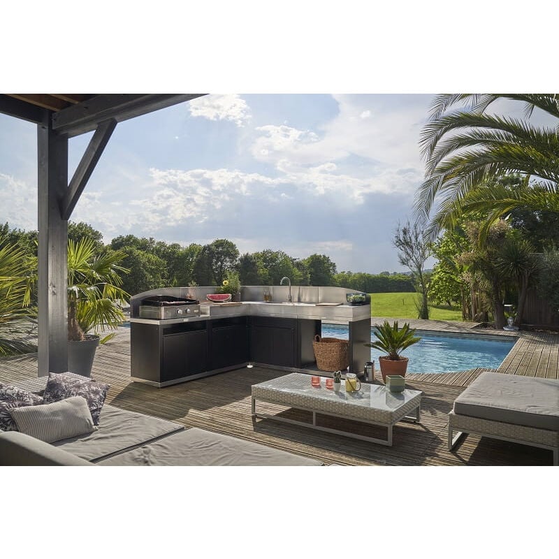 Cuisine extérieure d'angle Le Marquier 5 Modules - Duo