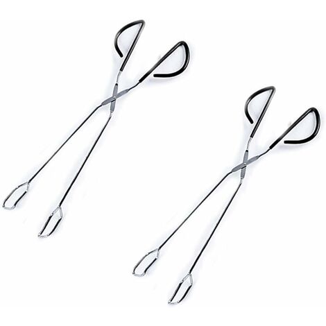 Cuisine longues en acier inoxydable pour barbecue, grill, cuisson, pain, maison, extérieur 41cm Fontainebleau 2Pcs