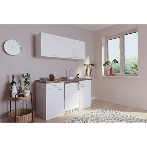 Cuisine Mini-cuisine Single Kitchenette Blanc Luis 150 cm Respekta