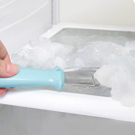 Cuisine Nettoyage Gadget Portable Utile Réfrigérateur Accessoires 1 Pièce Dégivrage Pelle En Acier Inoxydable Congélateur Grattoir À Glace Outil De Dégivrage(bleu)