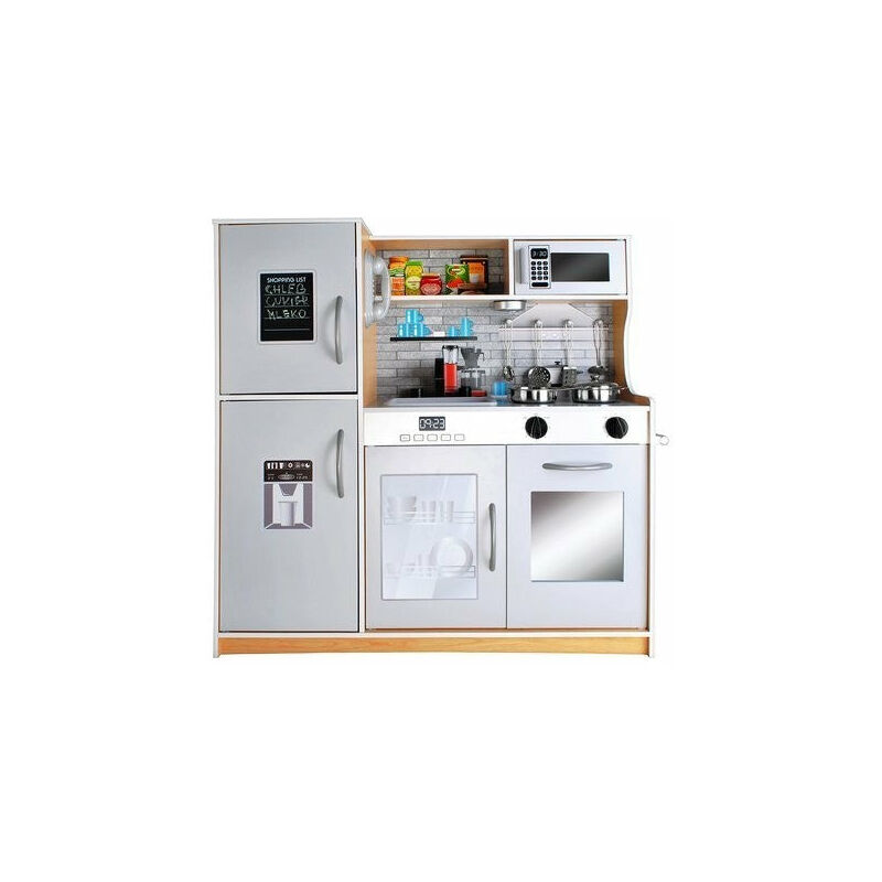 Bricoline - Cuisine en bois pour les enfants XXL + accessoires