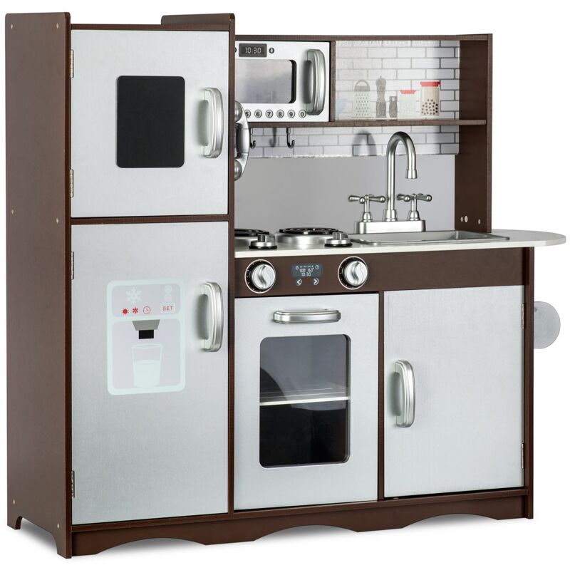 Cuisine rétro en bois pour enfants