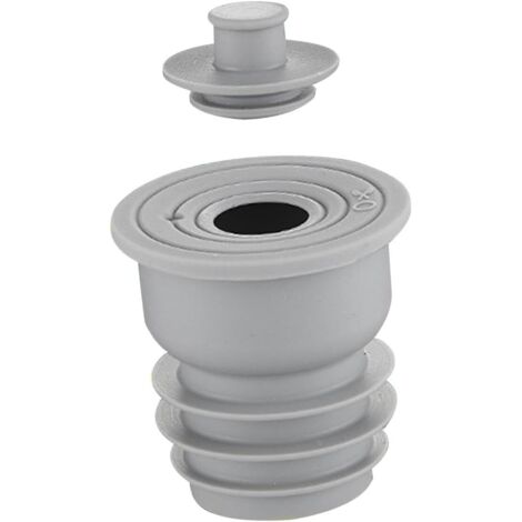 Cuisine Salle de Bain Tuyau de vidange égout Joint Anneau Anti Odeur Bouchon d'étanchéité pour Toilettes réservoirs de vidange, 35-40mm Gris