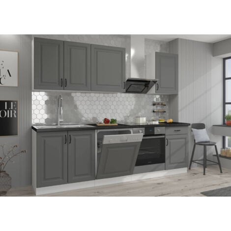 Cuisine Tilos gris cendré - 250cm