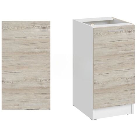 Cuisineandcie – Panneau de finition pour meuble bas – Noyer blanchi – Dimensions H 82 x P 58 cm – Finition élégante pour cuisine moderne