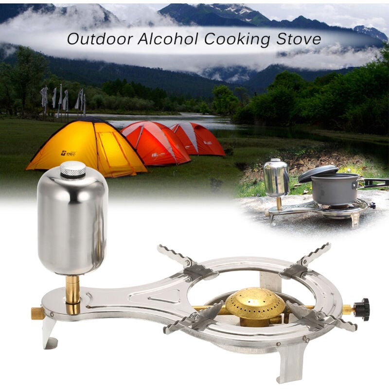 Cuisinière à alcool liquide d'extérieur, nouveau Design, réchaud de Camping à gazéification pour pique-nique et randonnée en plein air