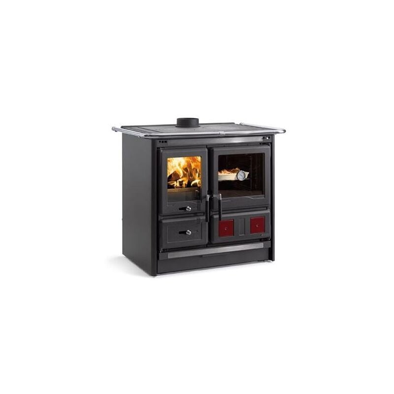 Cuisinière à bois raccordable - LA NORDICA Rosa L 5.0 Steel 9.5 kW