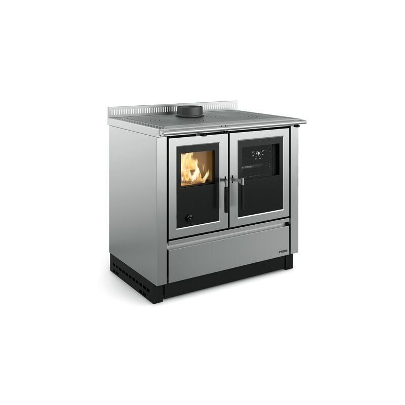 Nordica - Cuisinière à bois encastrable raccordable - la Venezia 8.3 kW Inox