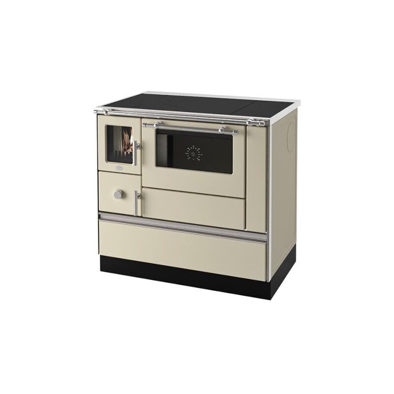 Cuisinière à bois Eva Calor Penelope 6.5 kW Ivoire
