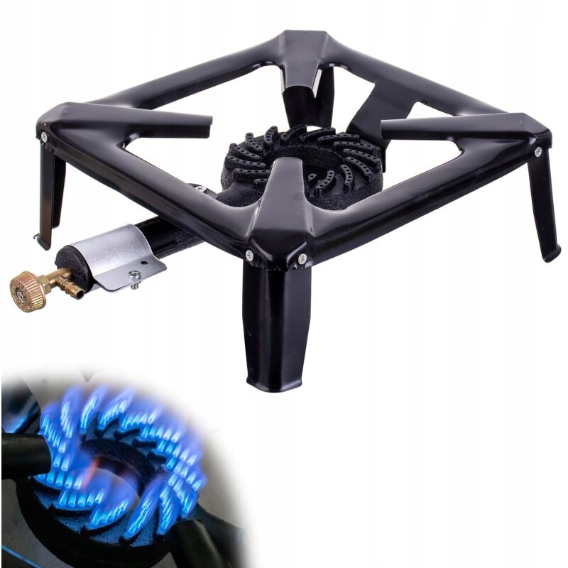 Cuisinière À Gaz Brûleur En Fonte 7kw 30x30cm Gastronomie