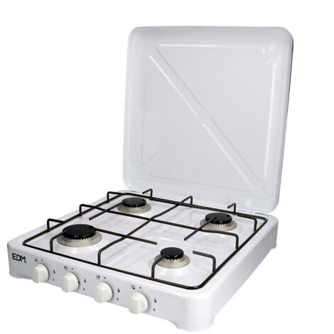 Cuisiniere A Gaz Emaille 4 Feu 50x50x12cm Edm