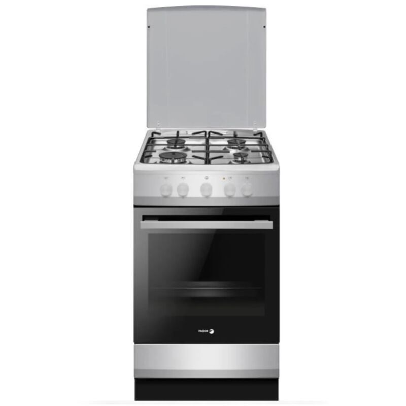 Gazinière Fagor Facg202S - 4 Foyers - 74 L - 50 X 60 Cm - Silver