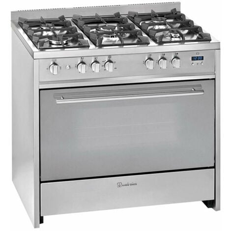 Cuisinière a Gaz - 5 foyers - SPJ - FSG906-PG - 90 x 60 cm avec Porte  bouteille - Noir - 6 Mois - (Prix en fcfa)