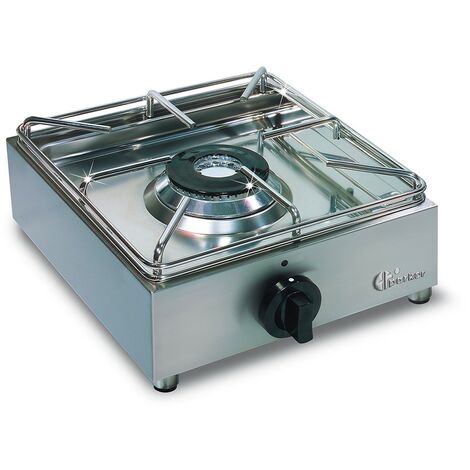 Cuisinière à gaz professionnelle 1 brûleur acier inoxydable BIG5001L Parker