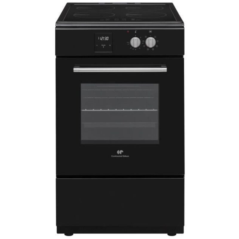 Continental Edison - Cuisiniere a induction CECI3FCB2 - 4 feux - 50 x 85 x 60 cm - Noir