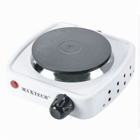 Cuisinière électrique 500w Plaque Réglable 105mm Camping Vacances Maxtech H-009